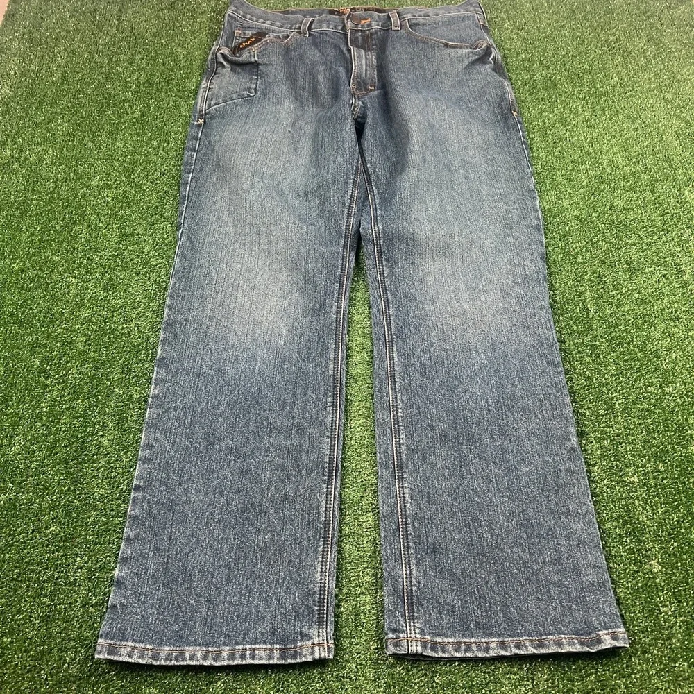 Ariat Rebar M4 Relaxed Boot Cut Zip Fly Jeans Men's 36x31